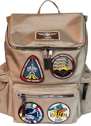 Рюкзак Top Gun backpack with patches (хаки)