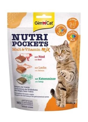 Лакомство для котов GimCat Nutri Pockets Мультивитамин микс 15...