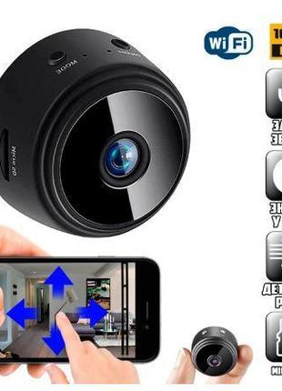 Мини Камера видеонаблюдения A9 Black IP WiFi HD 1080p Micro