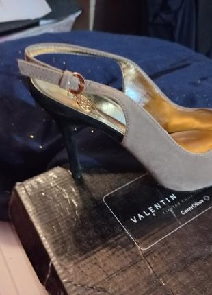 Босоножки туфли от Валентина Юдашкина эко замша 39 р отличная ...