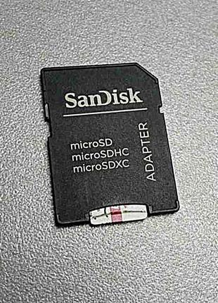 Карта флэш памяти Б/У MicroSD 16gb + Adapter