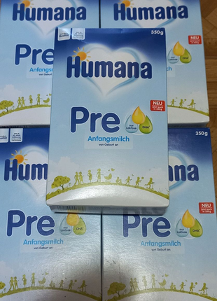 Humana 1 PRE (350g.) от 0 до 6 мес. Молочная смесь Германия.