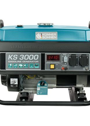Бензиновый генератор 3 кВт Konner & Sohnen KS 3000
