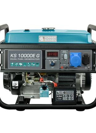 Газобензиновий генератор 8 кВт Konner & Sohnen KS 10000E G