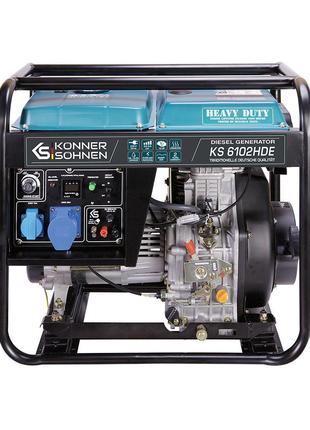 Дизельный генератор 5,5 кВт Konner & Sohnen KS 6102HDE (EURO II)