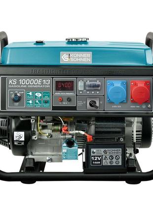 Бензиновый генератор 8 кВт Konner & Sohnen KS 10000E 1/3