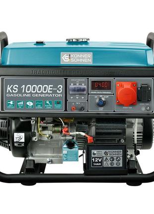 Бензиновый генератор 8 кВт Konner & Sohnen KS 10000E-3
