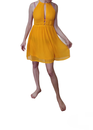 Сукня літня жовта жіноча яскрава оранжева помаранчева h&m плес...