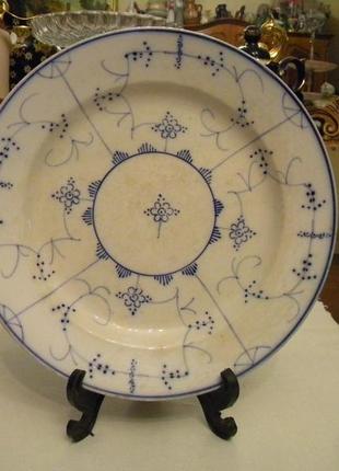 Антикварная тарелка - 24.5 см фарфор villeroy boch 1874 - 1909...