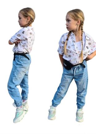Стильні дитячі джинси на дівчинку