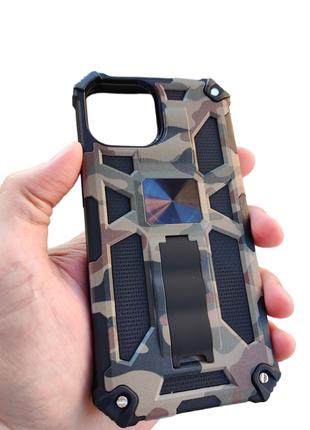 IPhone 13 противоударный чехол Camouflage Armor камуфляж армия