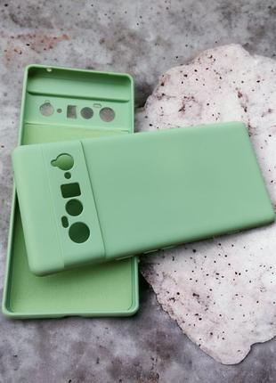 Google Pixel 6 Pro чехол силиконовый микрофибра Silicone Case ...