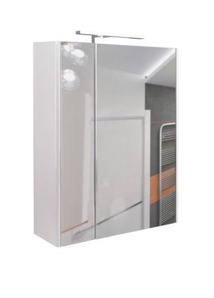 Зеркальный шкаф подвесной Qtap Albatross 600х700х145 White с L...