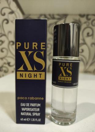Парфумована вода paco rabanne pure xs night для чоловіків, 40 мл