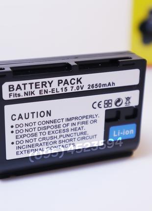 Аккумулятор для Nikon EN-EL15 2650mA батарея