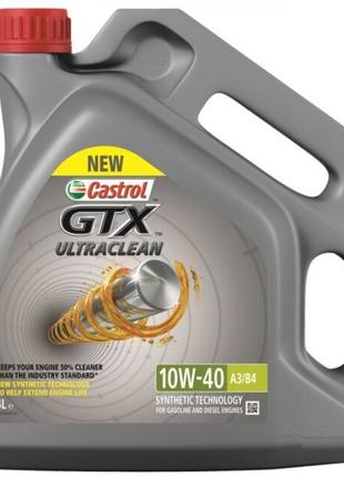 Моторное масло Castrol GTX ULTRACLEAN п/с 10W-40 4л (15DE18)