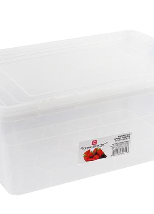 Контейнер для харчових продуктів 8.0 л прямокутний з зачепами ...