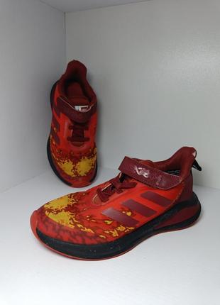 Adidas fortarun x lego® ninjago кроссовки для мальчика. красны...