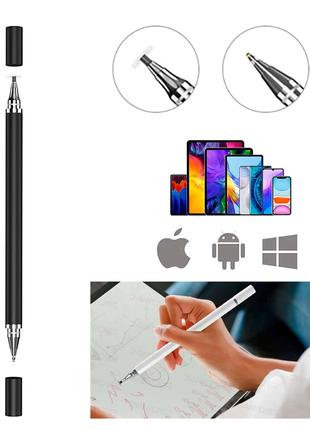 Універсальний чорний стилус + ручка 2в1 для смартфона планшета...