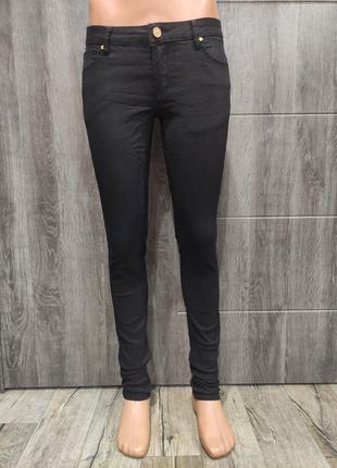 Черные джинсы скинни пот 34-40 см
