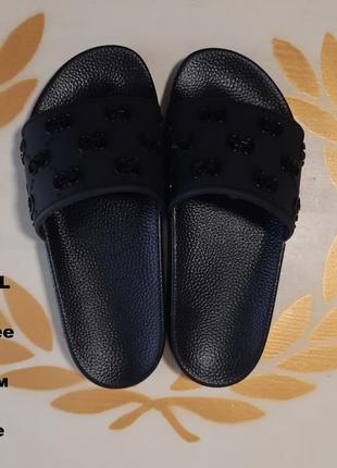 Gucci women's rubber gg side sandal размер 38