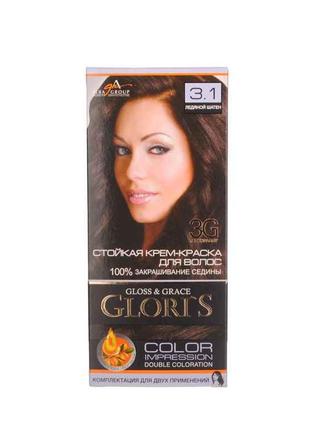 Фарба для волосся 3,1(Крижаний шатен) ТМ GLORIS