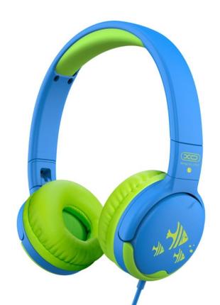 Навушники XO EP47 Kids Study Wired Headphone Green