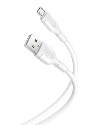 Кабель XO NB212 2.1A USB cable for Micro White