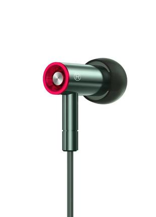 Наушники XO EP49 metal in-ear 3.5mm earphone Dark Green