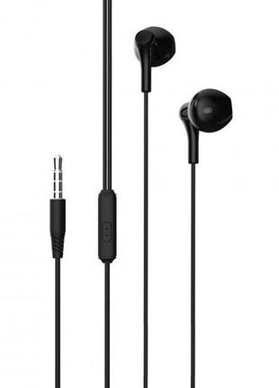 Наушники XO EP39 3.5mm Half In-ear Earphone 1.15M Black