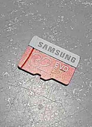 Карта флэш памяти Б/У Samsung microSDHC 32GB EVO Plus