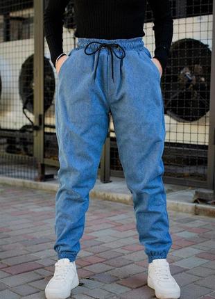 Утеплені джинсі without jogger жіночі blue