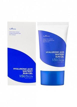 Гель солнцезащитный увлажняющий isntree hyaluronic acid watery...