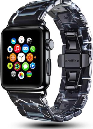 Мраморный ремешок для часов AIYIBEN, совместимый с Apple Watch...