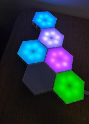Б/у Hexagon RGB Lights - сотовые настенные светильники