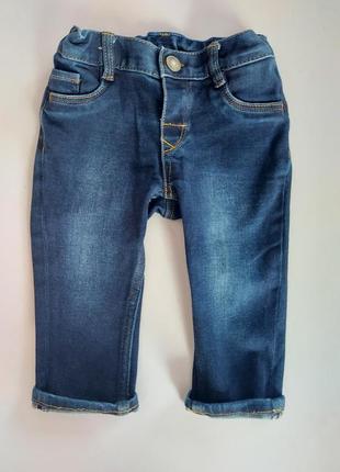 Джинсы джинсовые брюки h&m темно-синие