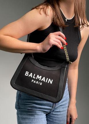 Сумка женская b-army canvas leather shoulder bag total black