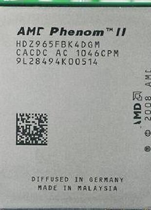 Процессор AMD Phenom II X4 965 3.40GHz/6M/4GT/s (HDZ965FBK4DGM...