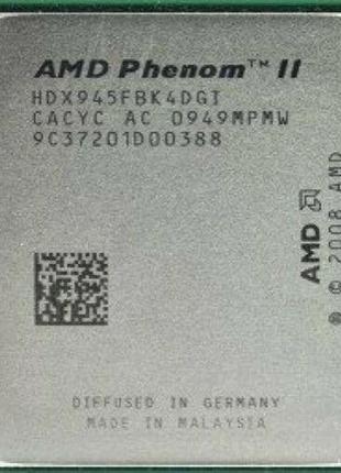 Процессор AMD Phenom II X4 945 3.00GHz/6M/4GT/s (HDX945FBK4DGI...