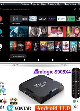 X96 max Plus Ultra 4/32Gb прошивка Ugoos або Аndroid TV