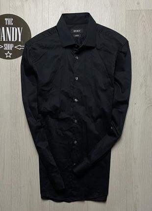Мужская черная рубашка dkny, размер m