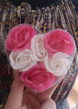 Декоративное мыло розы 🌹 6 шт в уп