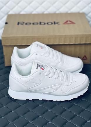 Reebok classic leather white кросівки жіночі підліткові рібок ...