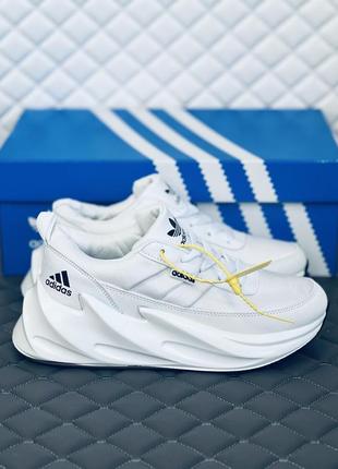 Adidas sharks all white кроссовки женские подростковые адидас ...