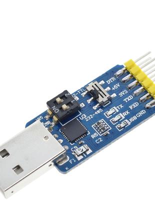 USB-UART конвертер перетворювач CP2102 6-в-1 TTL RS485, RS232
