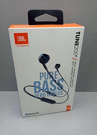 Наушники Bluetooth-гарнитура Б/У Jbl Tune 205BT