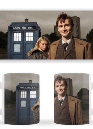 Чашка белая керамическая Doctor Who Доктор Кто ABC