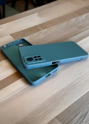 Xiaomi Redmi Note 12 Pro 4G силиконовый чехол микрофибра Green