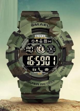 Мужские спортивные камуфляжные смарт часы smael 8013 smart wat...