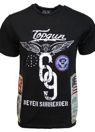 Футболка Top Gun "Flags Tee" (черная)